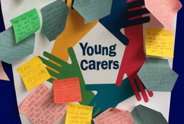 A photo of a young carers activity.